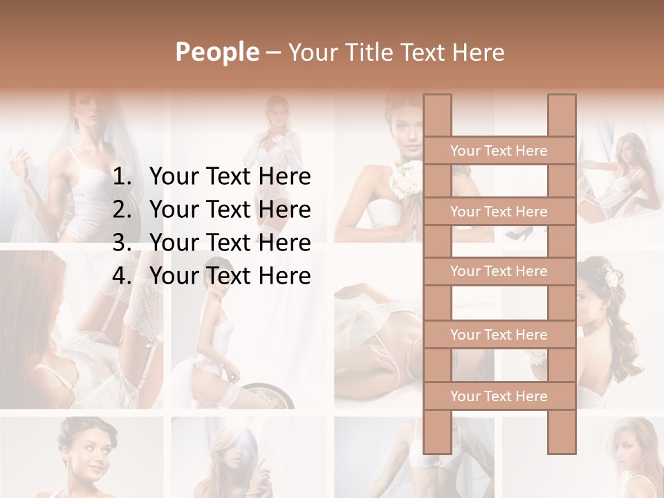 Dress Luxury Leg PowerPoint Template