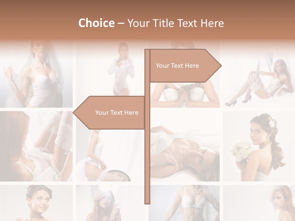 Dress Luxury Leg PowerPoint Template