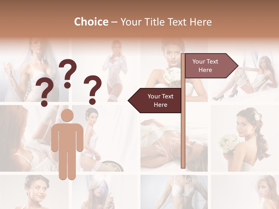 Dress Luxury Leg PowerPoint Template