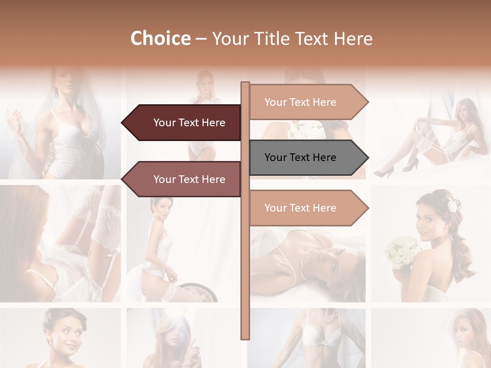 Dress Luxury Leg PowerPoint Template