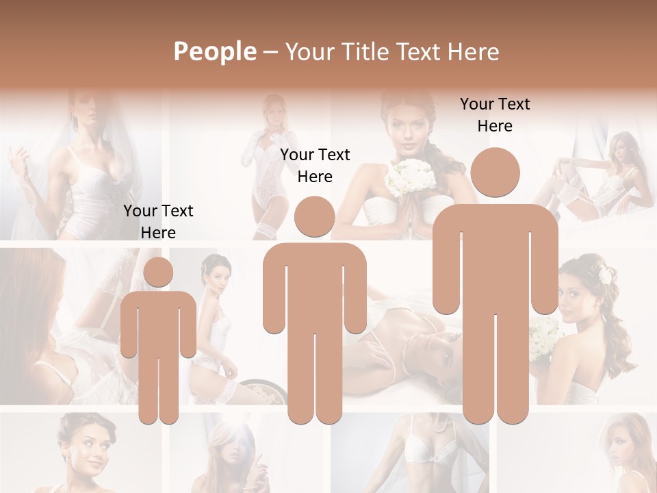 Dress Luxury Leg PowerPoint Template