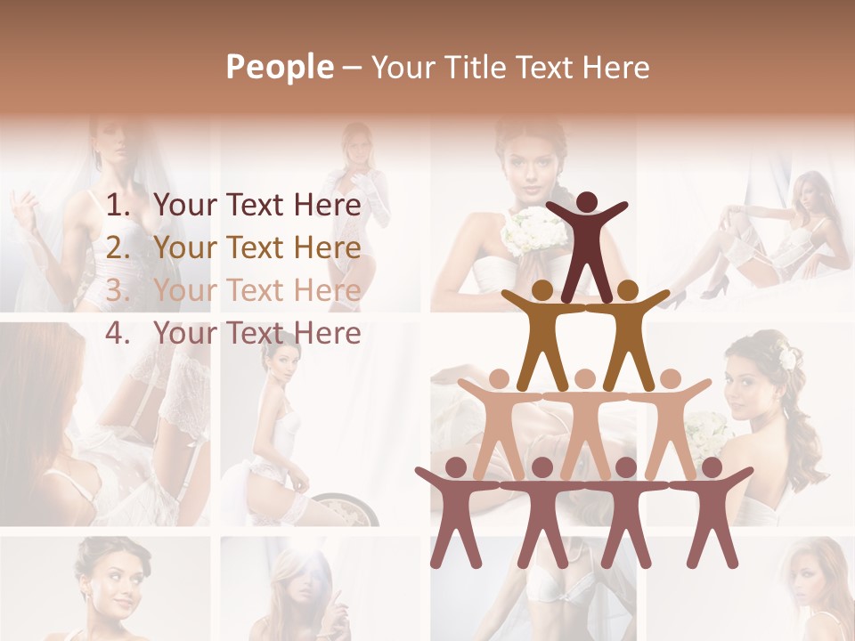 Dress Luxury Leg PowerPoint Template