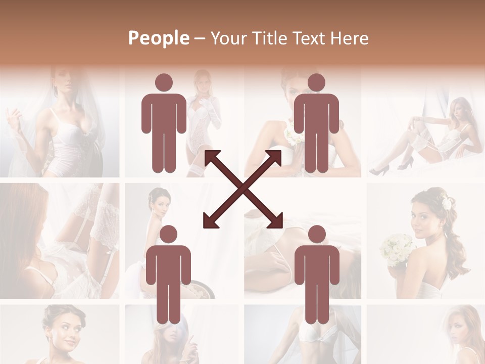 Dress Luxury Leg PowerPoint Template