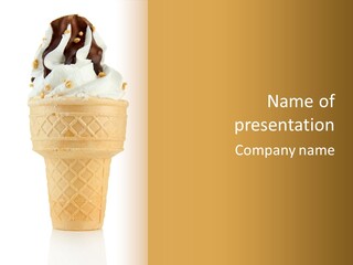 Serve Eat White PowerPoint Template