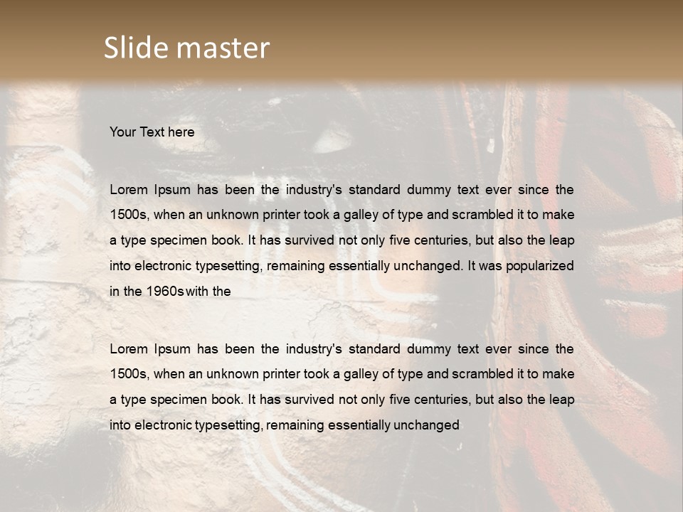 Collar Suit Scene PowerPoint Template