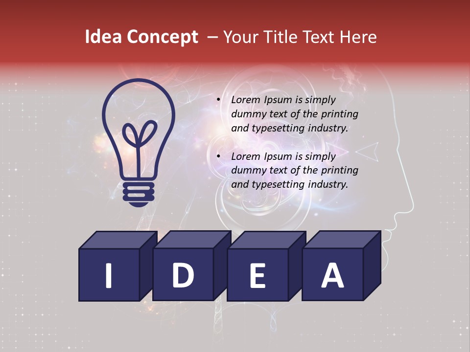 Thought Process Imagination PowerPoint Template