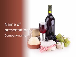 Appetizer Cheese Cream PowerPoint Template