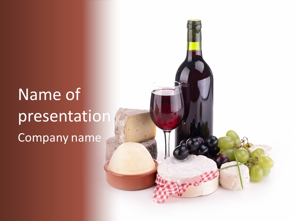 Appetizer Cheese Cream PowerPoint Template