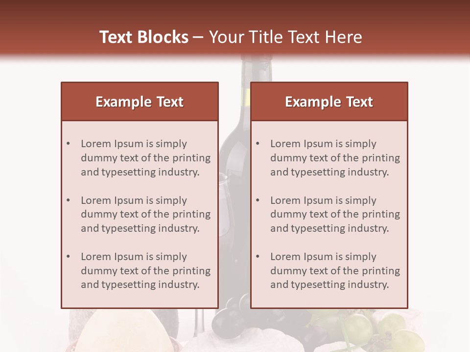 Appetizer Cheese Cream PowerPoint Template
