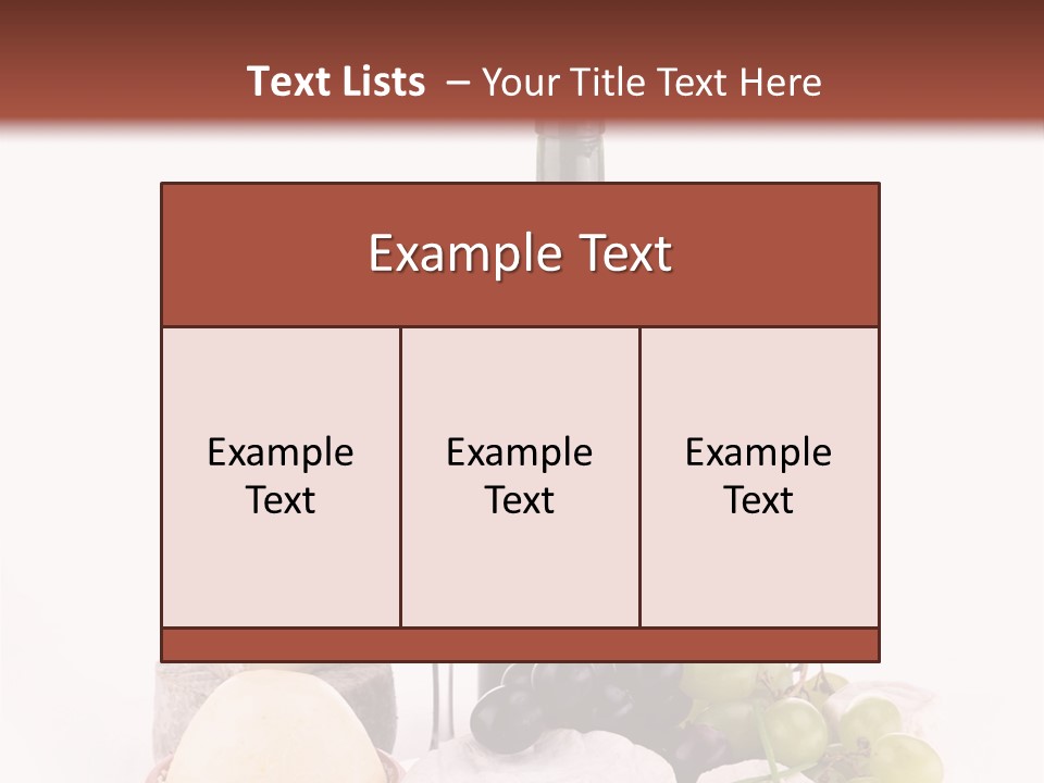 Appetizer Cheese Cream PowerPoint Template