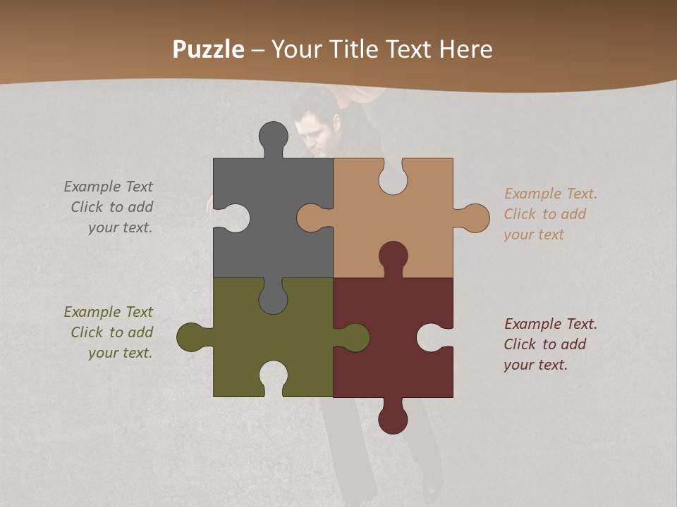 Collar Suit Scene PowerPoint Template