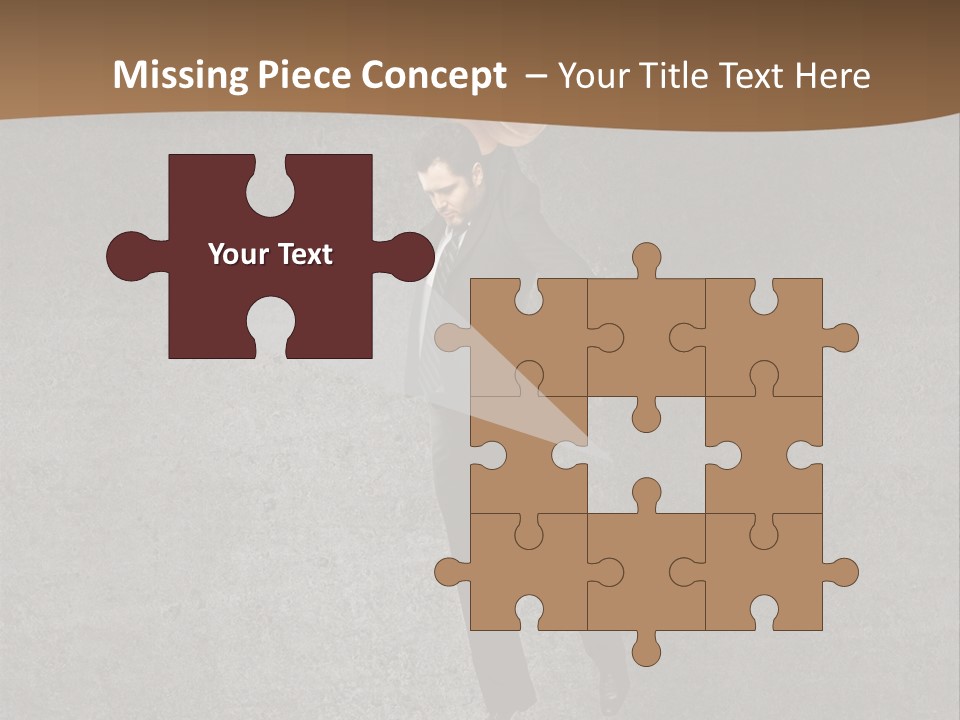 Collar Suit Scene PowerPoint Template