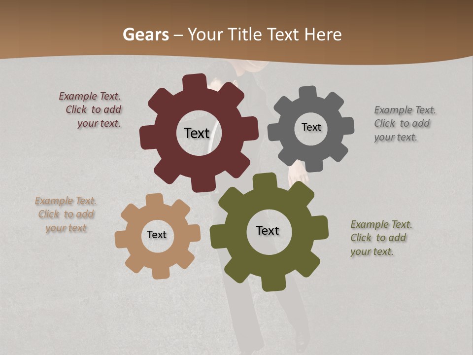 Collar Suit Scene PowerPoint Template