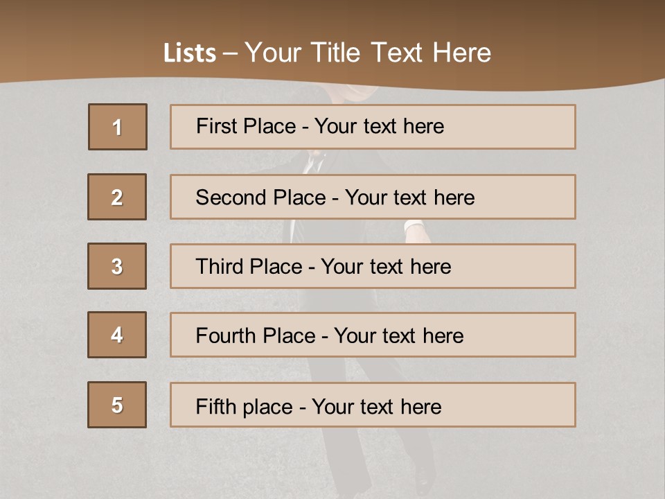 Collar Suit Scene PowerPoint Template