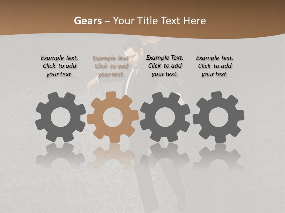 Collar Suit Scene PowerPoint Template