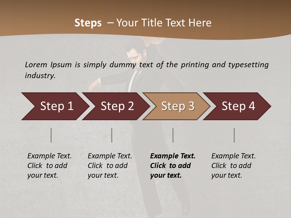 Collar Suit Scene PowerPoint Template