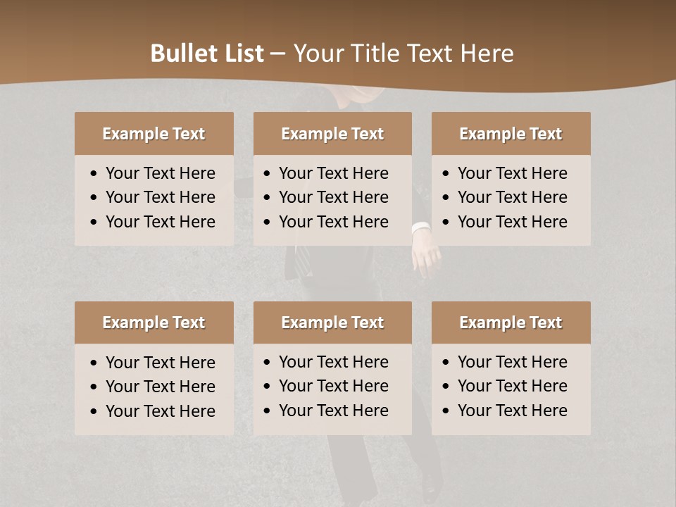 Collar Suit Scene PowerPoint Template