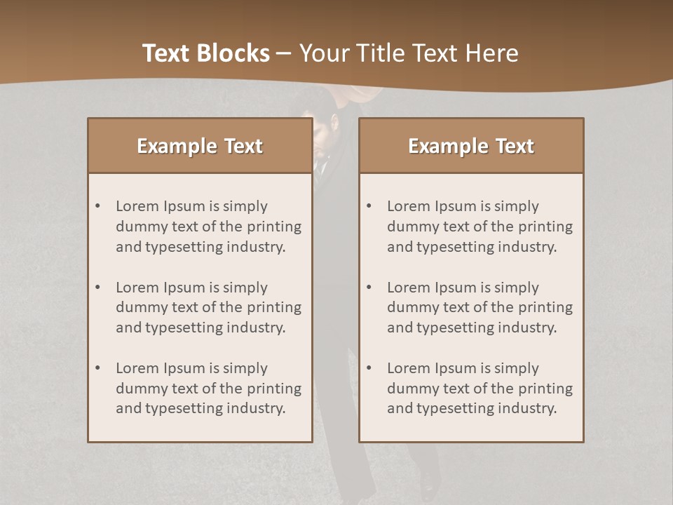 Collar Suit Scene PowerPoint Template