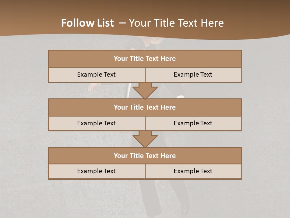 Collar Suit Scene PowerPoint Template