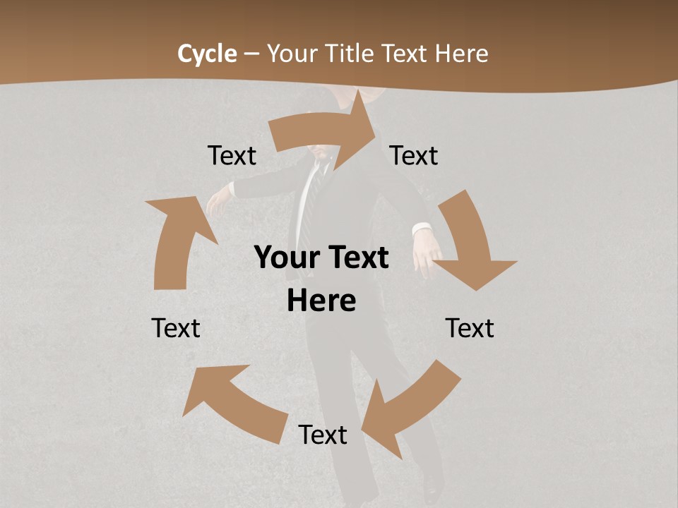 Collar Suit Scene PowerPoint Template