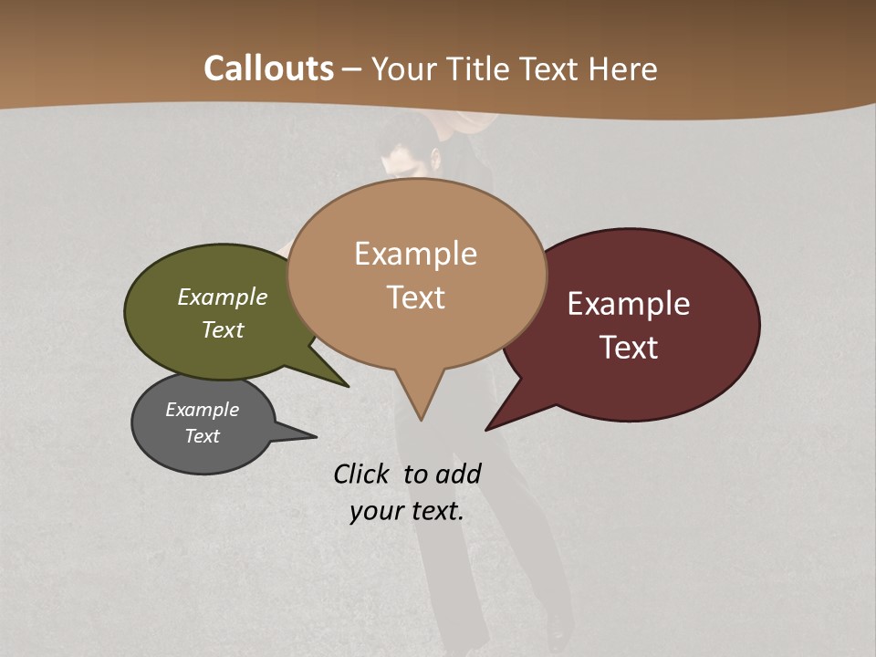 Collar Suit Scene PowerPoint Template