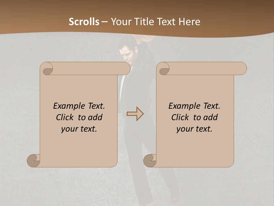 Collar Suit Scene PowerPoint Template