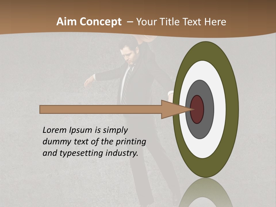 Collar Suit Scene PowerPoint Template