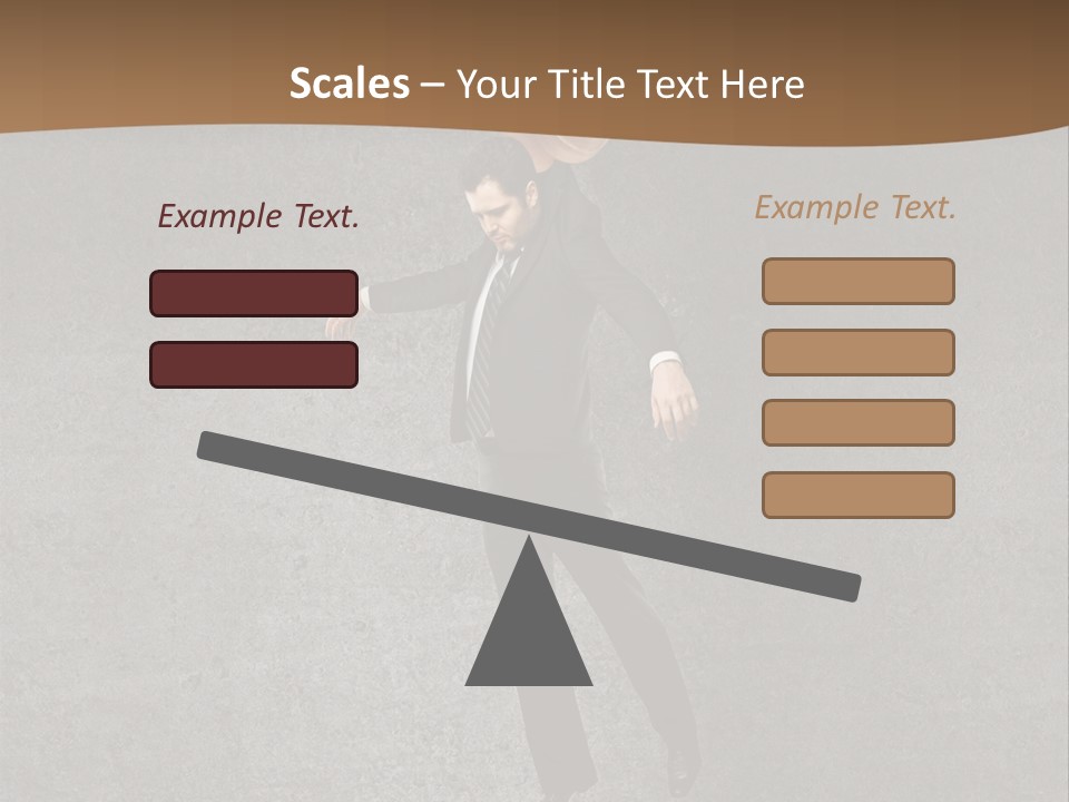 Collar Suit Scene PowerPoint Template