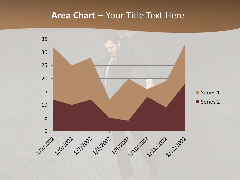 Collar Suit Scene PowerPoint Template