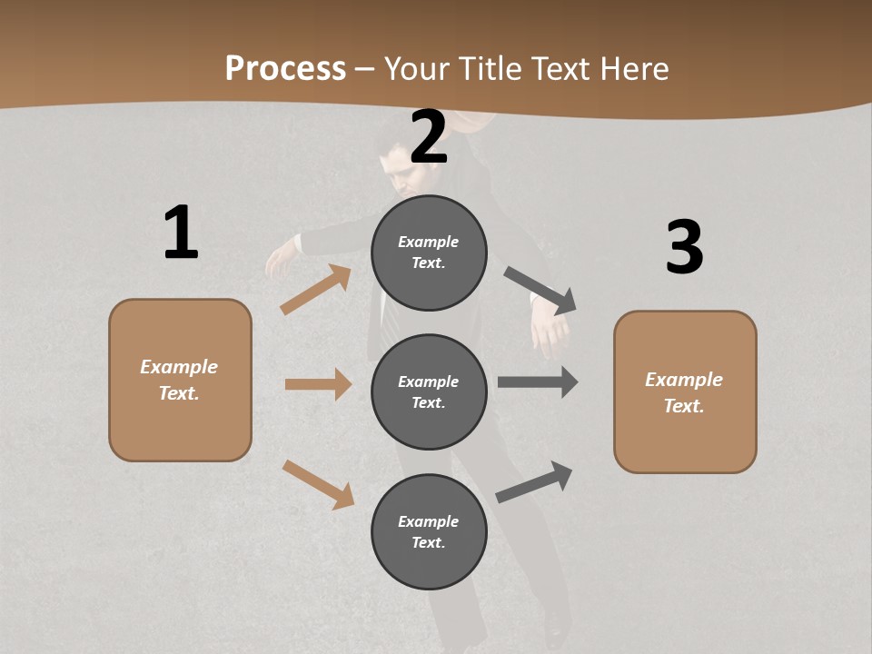Collar Suit Scene PowerPoint Template