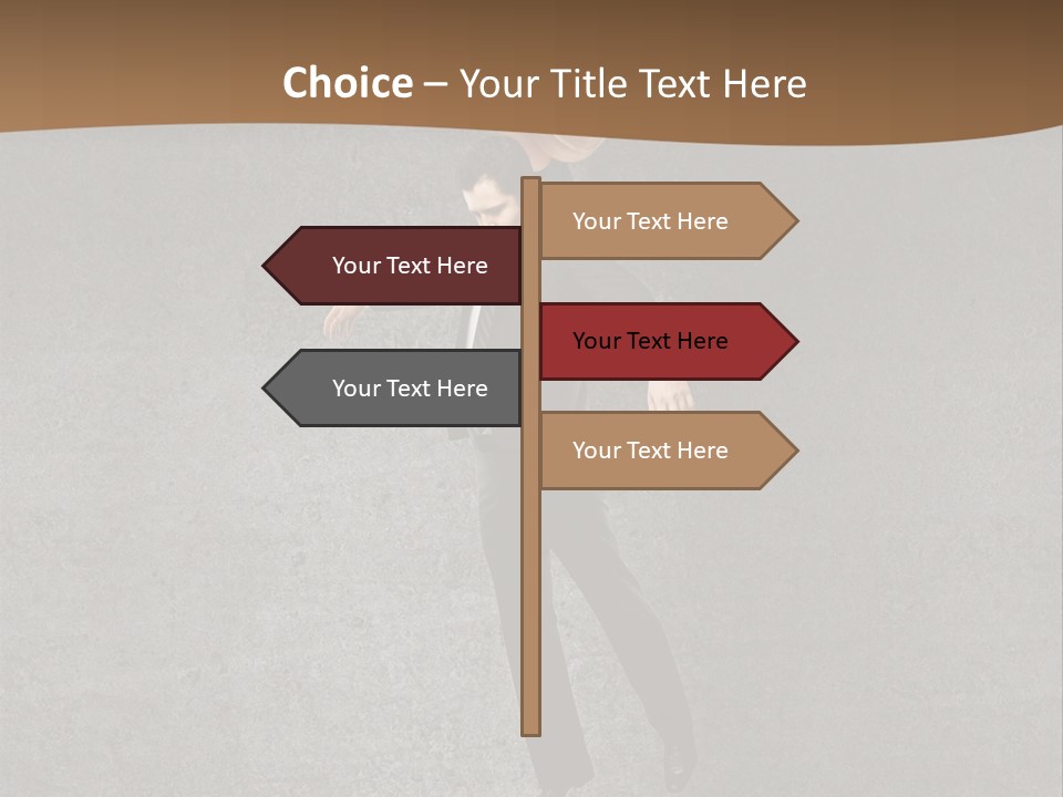 Collar Suit Scene PowerPoint Template