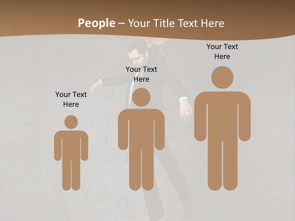 Collar Suit Scene PowerPoint Template