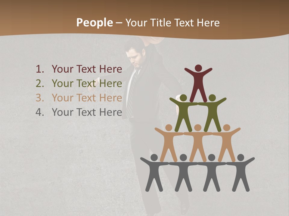 Collar Suit Scene PowerPoint Template