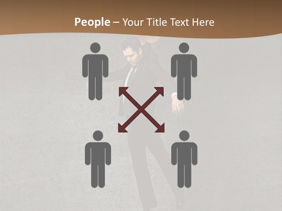 Collar Suit Scene PowerPoint Template