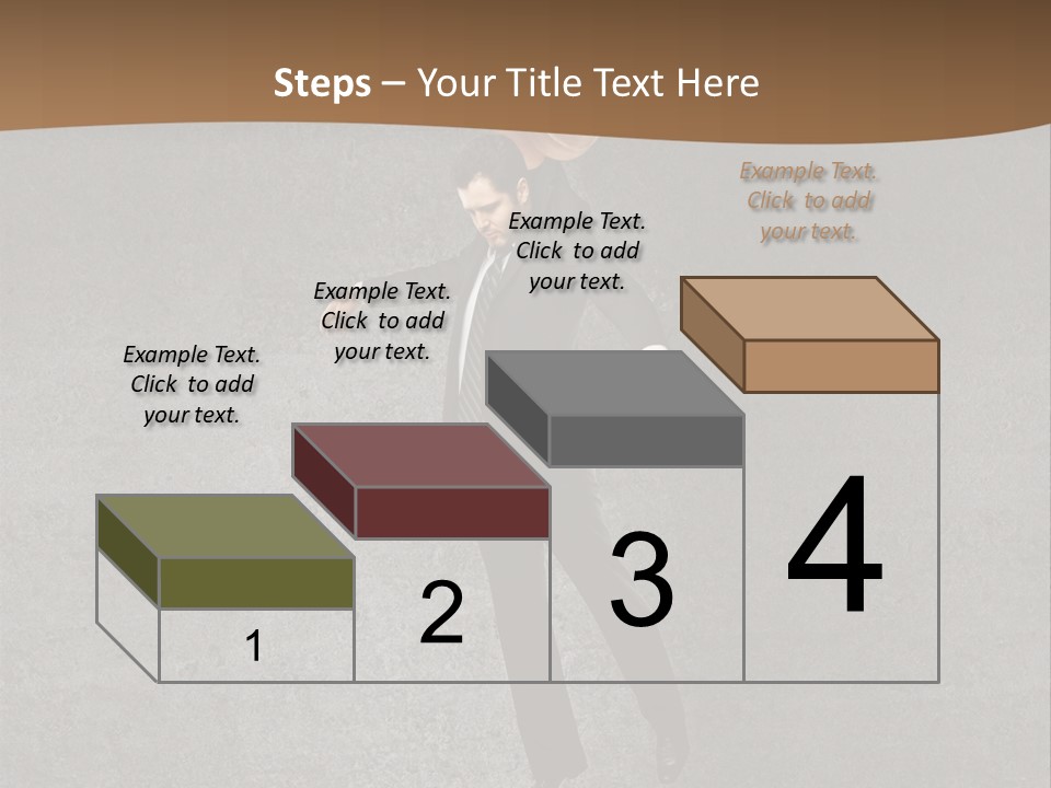 Collar Suit Scene PowerPoint Template