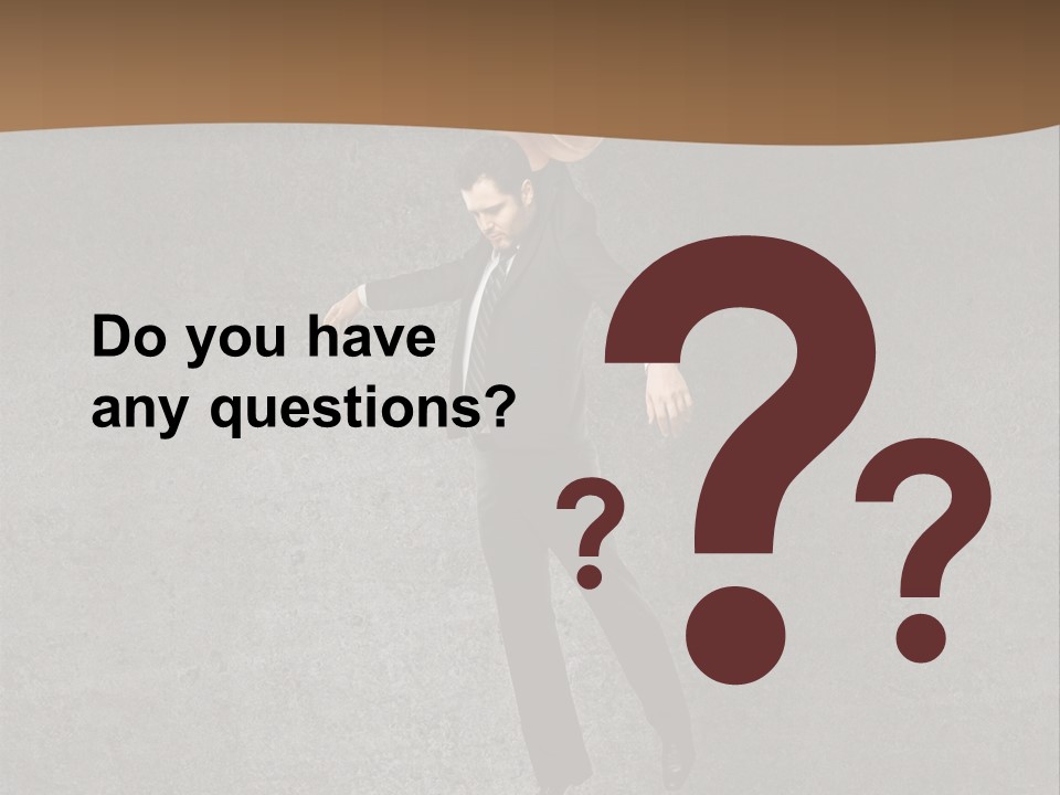 Collar Suit Scene PowerPoint Template