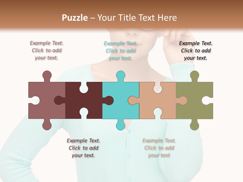 Teacher Nerd Female PowerPoint Template