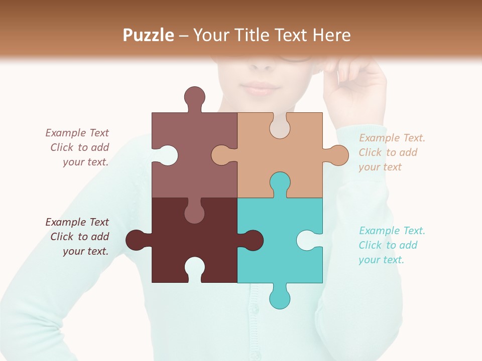 Teacher Nerd Female PowerPoint Template