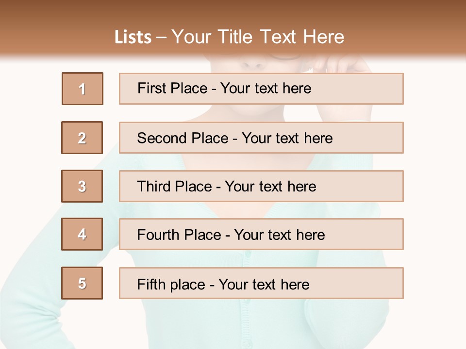 Teacher Nerd Female PowerPoint Template
