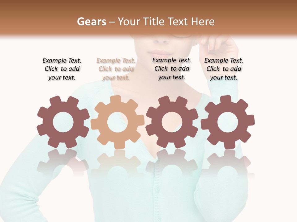 Teacher Nerd Female PowerPoint Template