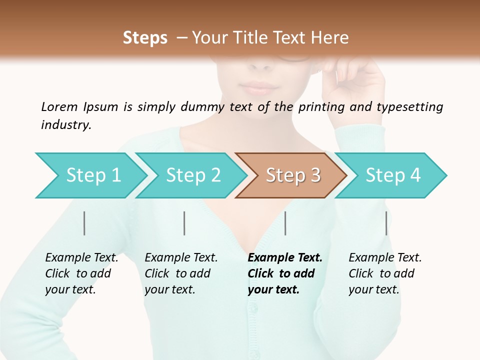 Teacher Nerd Female PowerPoint Template