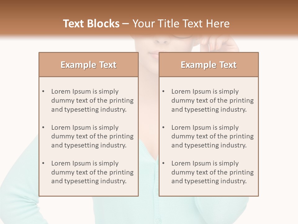 Teacher Nerd Female PowerPoint Template