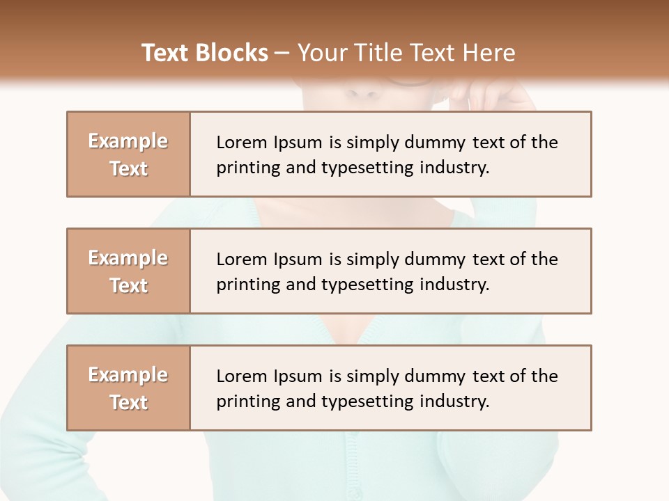 Teacher Nerd Female PowerPoint Template
