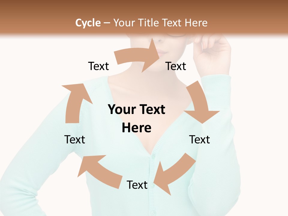 Teacher Nerd Female PowerPoint Template