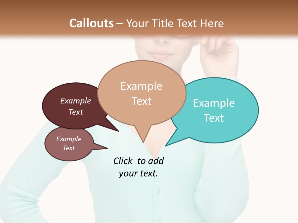 Teacher Nerd Female PowerPoint Template