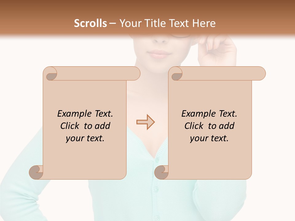 Teacher Nerd Female PowerPoint Template