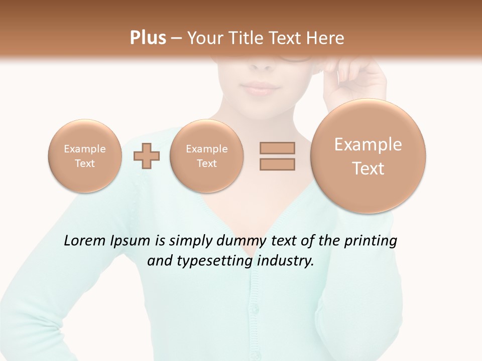 Teacher Nerd Female PowerPoint Template