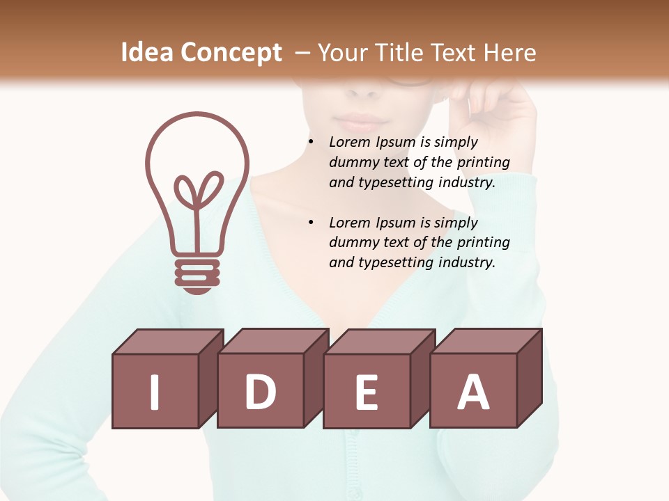 Teacher Nerd Female PowerPoint Template