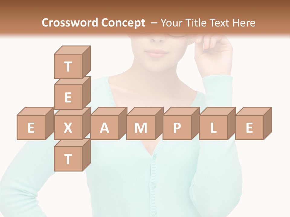 Teacher Nerd Female PowerPoint Template