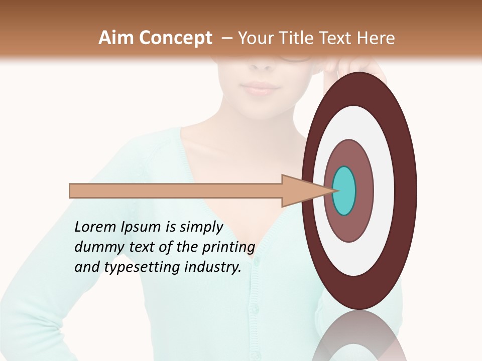 Teacher Nerd Female PowerPoint Template